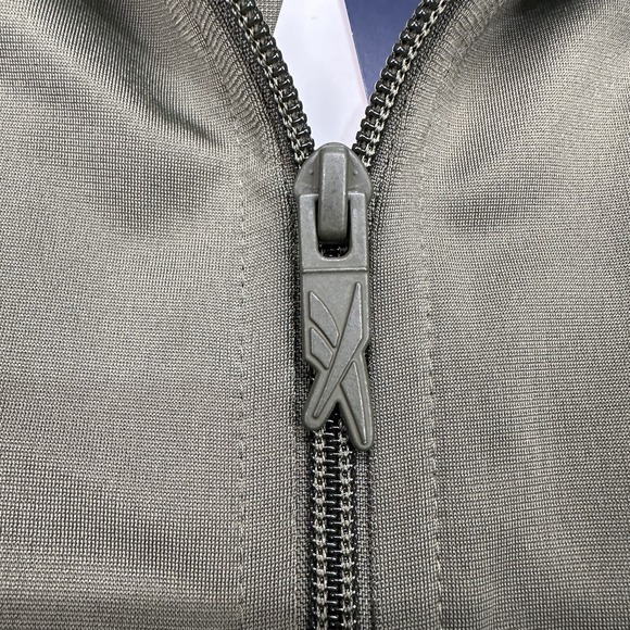 NEW Reebok Identity Vector Knit Track Jacket Men's‎ XL Army Green Full Zip - Picture 7 of 16